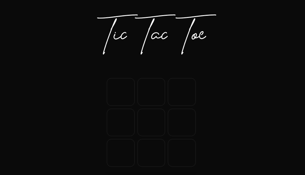 Tic Tac Toe